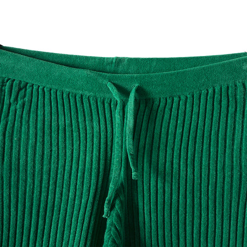 Bonsai Knit Loose Pant Green KN020 Degli Uberti